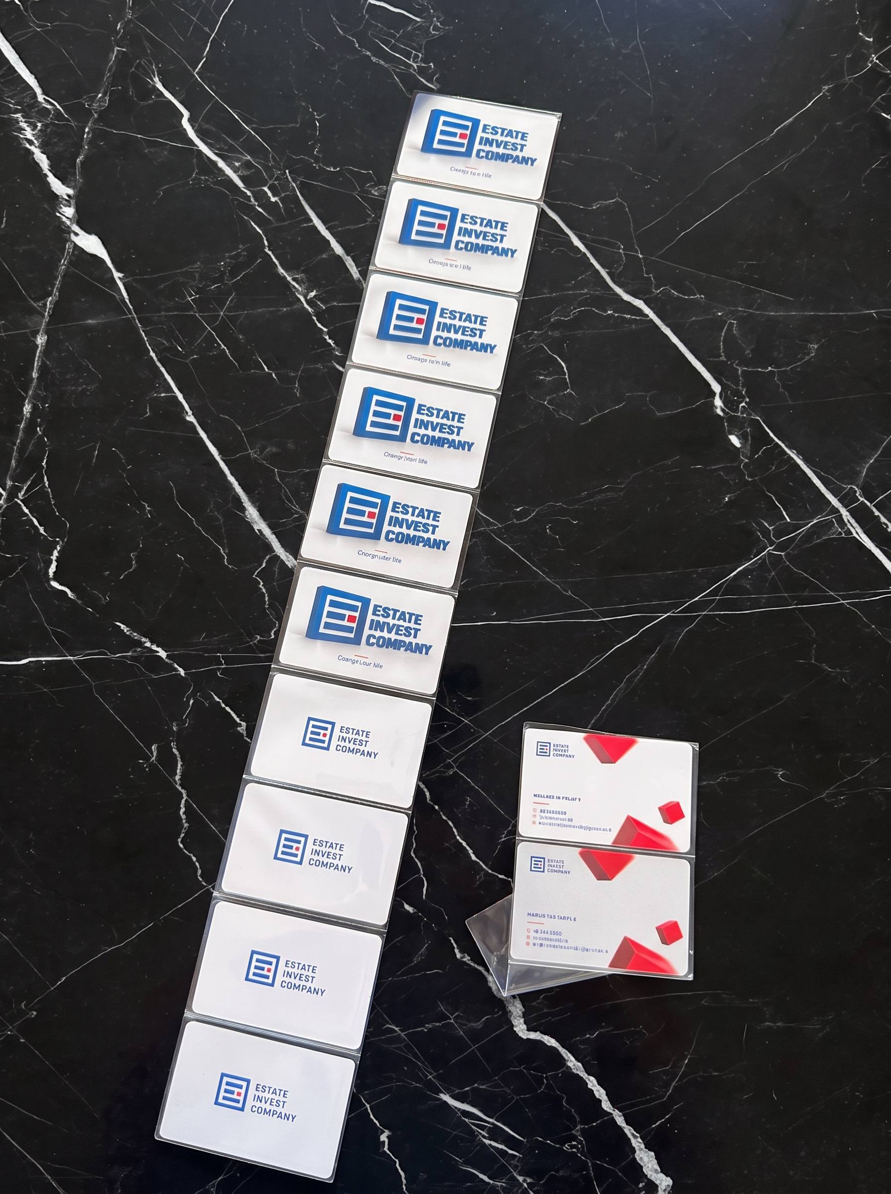 Estate Invest Company: Carduri NFC personalizate pentru echipa Estate Invest Company.